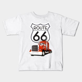 Big Rig Route 66 Kids T-Shirt